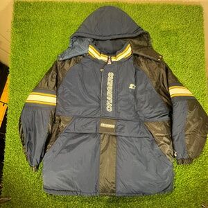 Vintage Starter Pro Line NFL San Diego Chargers 1/2 Zip Jacket Men’s Large 2xL